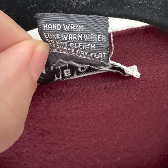 Vintage Academia MALO Janet Brown 100% Cashmere Burgundy Button Down Vest Sz 50 - Picture 5 of 5